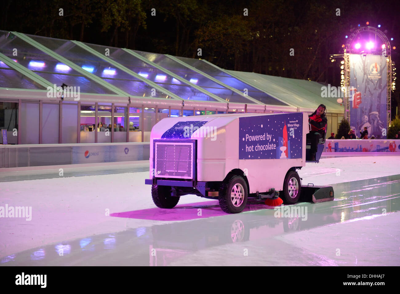 Manhattan, New York, U.S. 9th November 2013. Zamboni ice resurfacer