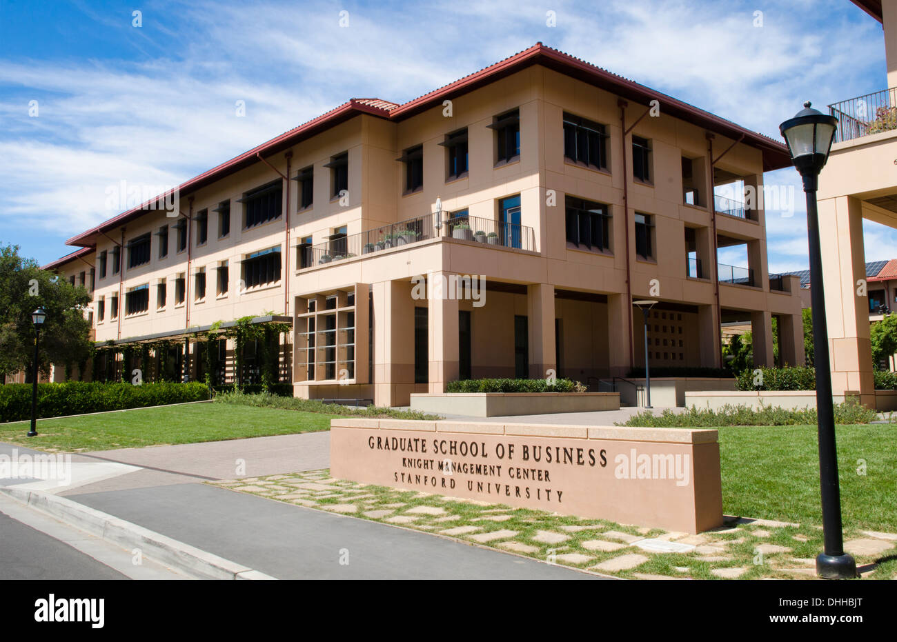 Stanford University in California Graduate School of Business at Knight Management Center education CA Stock Photo