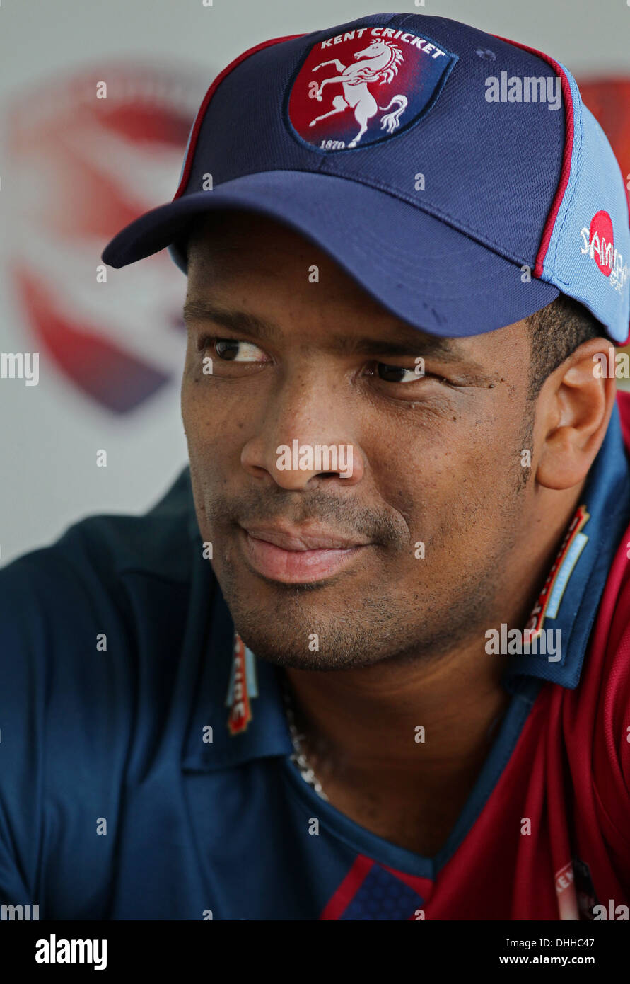 Cricket - South African Vernon Philander unveiled at a press conference as Kent CCC overseas player for 2013 Stock Photo