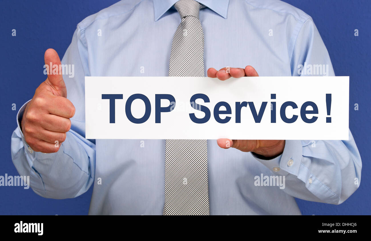 TOP Service ! Stock Photo Alamy