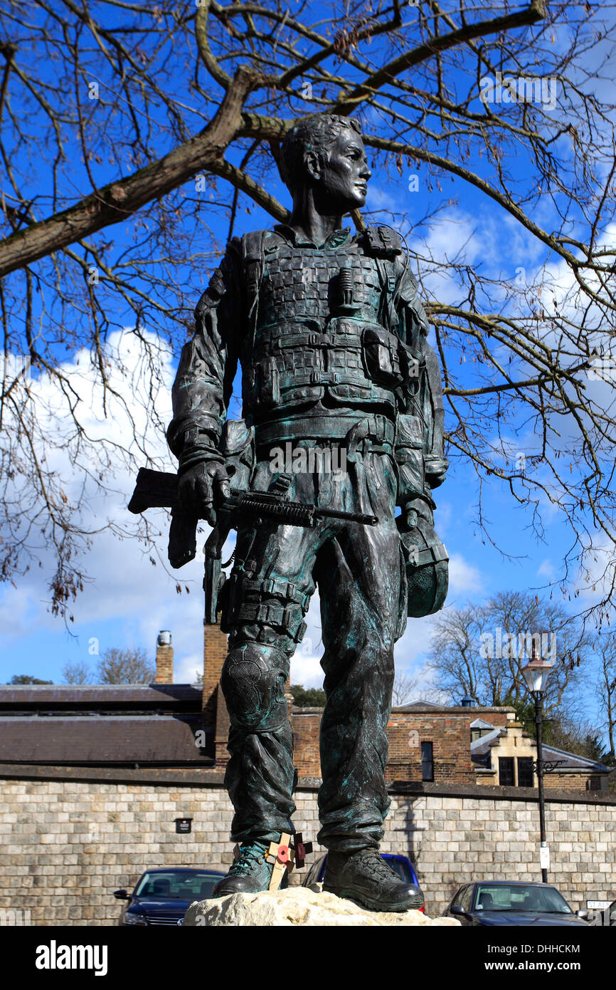 Irish Guardsman statue, Windsor, Royal Berkshire County, England, UK Stock Photo