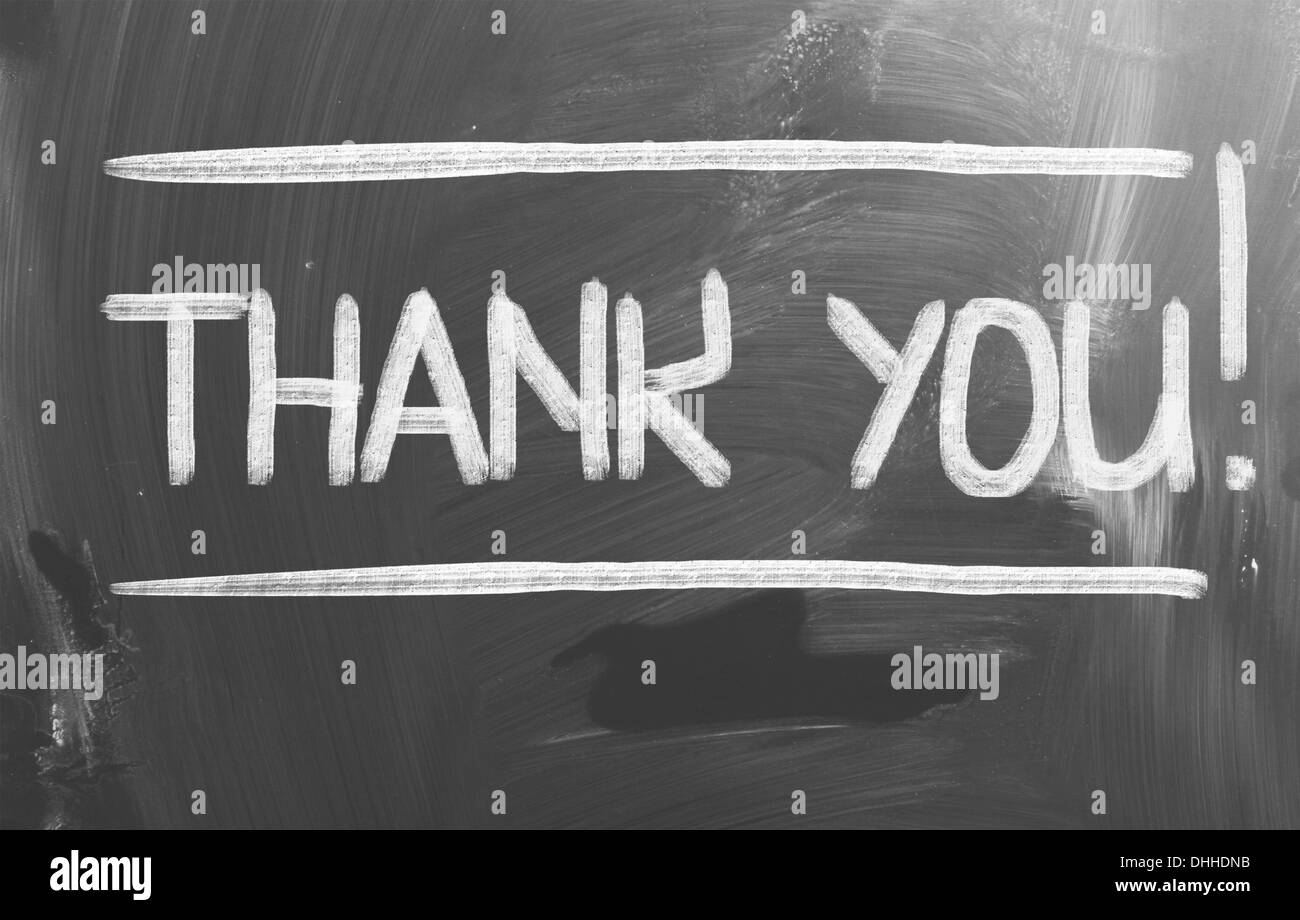 Thank You Concept Stock Photo - Alamy