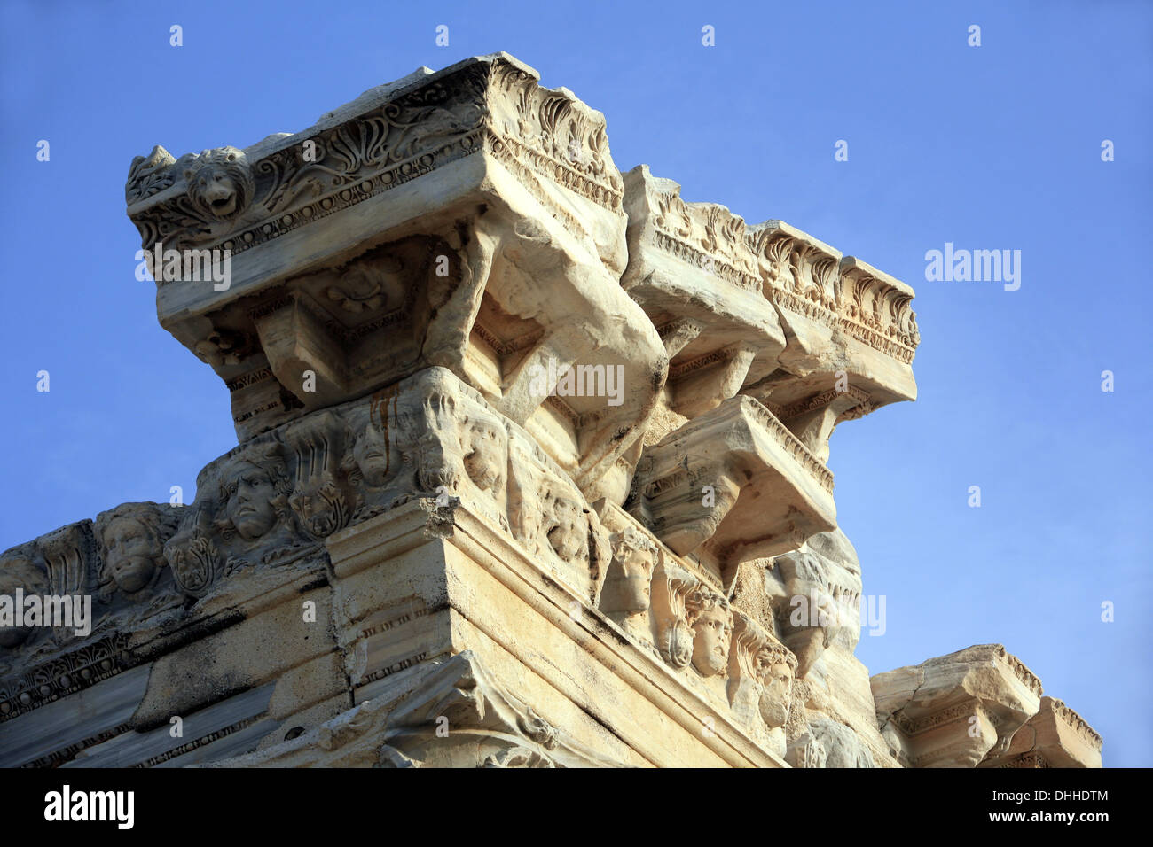 Temple of Apollo Side Stock Photo