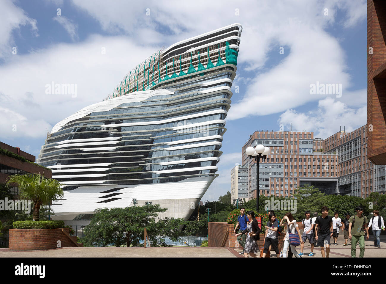 Innovation Tower, Kowloon, Hong Kong, Architect: Zaha Hadid Architects, 2013. Stock Photo