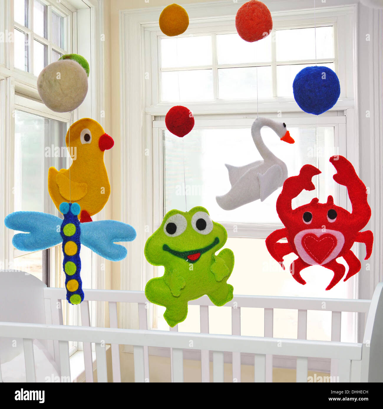 Baby Crib Mobile Stock Photo 62464769 Alamy