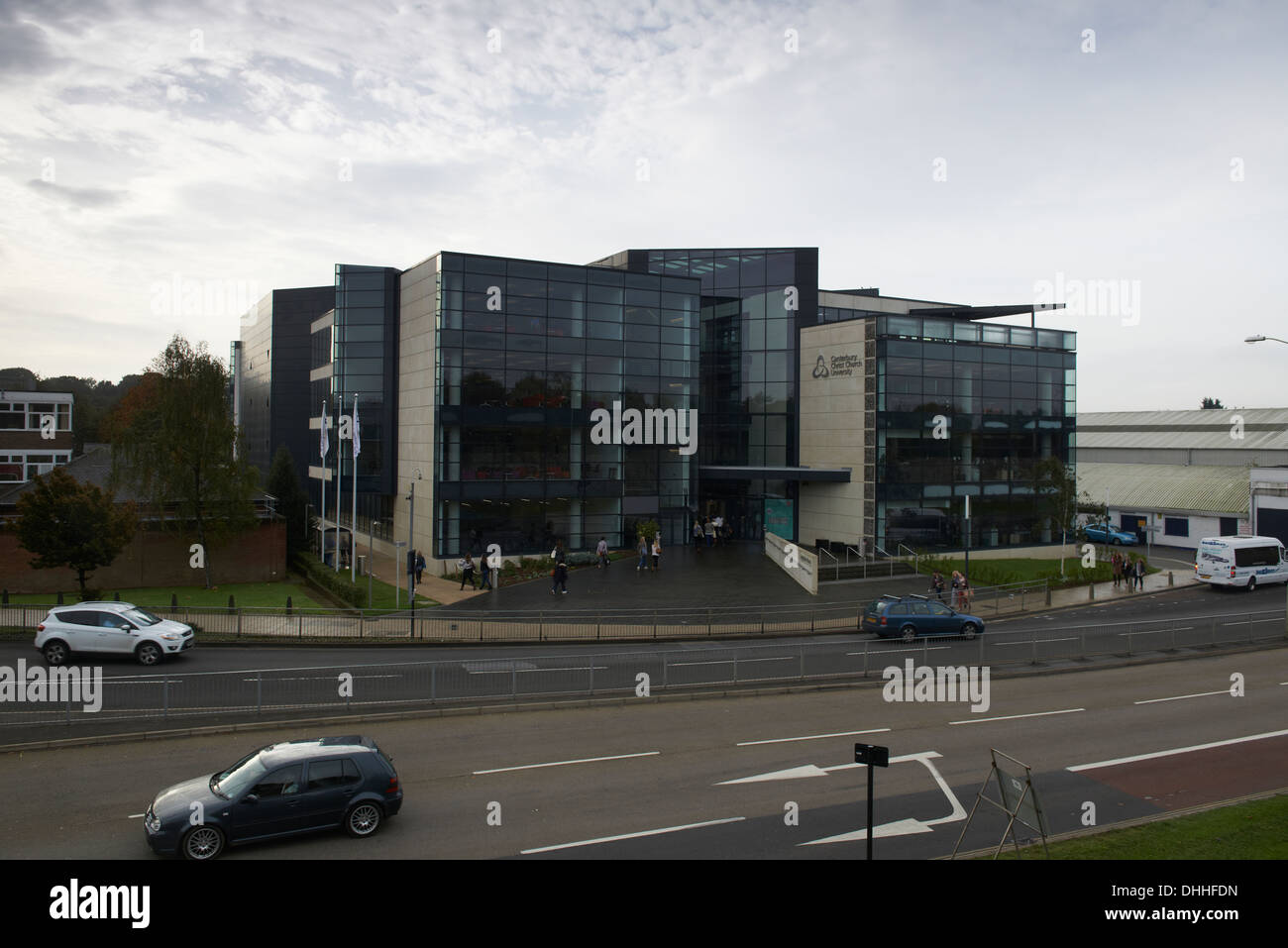 Canterbury Christ Church University Building Stock Photo - Alamy