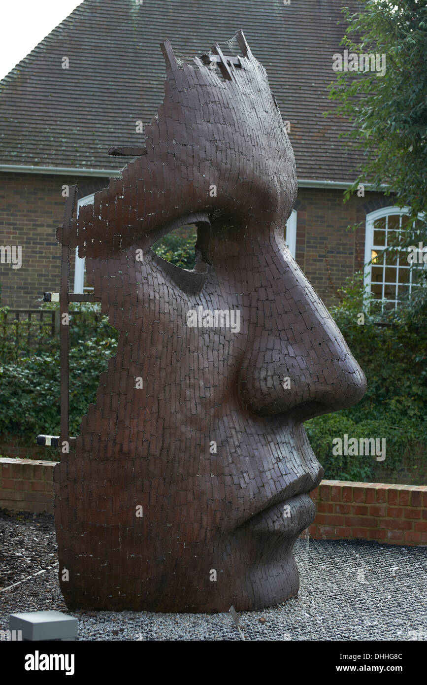 Rick Kirby statue bulkhead purchased by Canterbury city council in 2003 Stock Photo