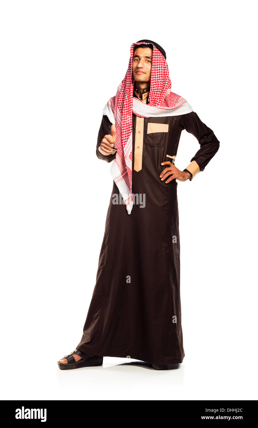 Young arab thumb up hi-res stock photography and images - Alamy