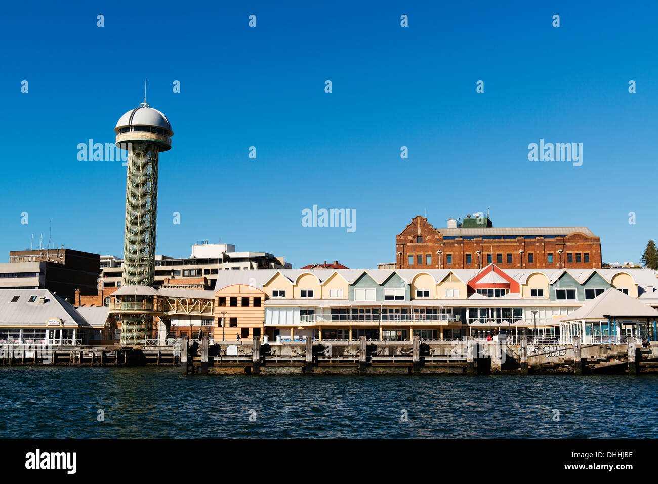 Queens Wharf and Queens Wharf Tower on Newcastle's refurbished