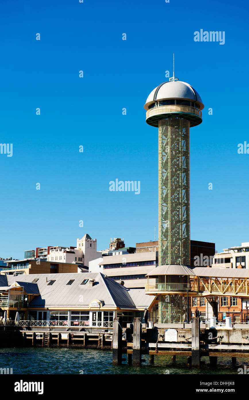 Queens Wharf and Queens Wharf Tower on Newcastle's refurbished