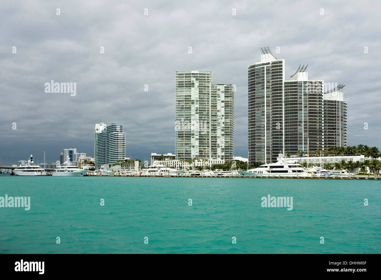 Highrise buildings with luxury apartments, Miami Beach, MiamiDade