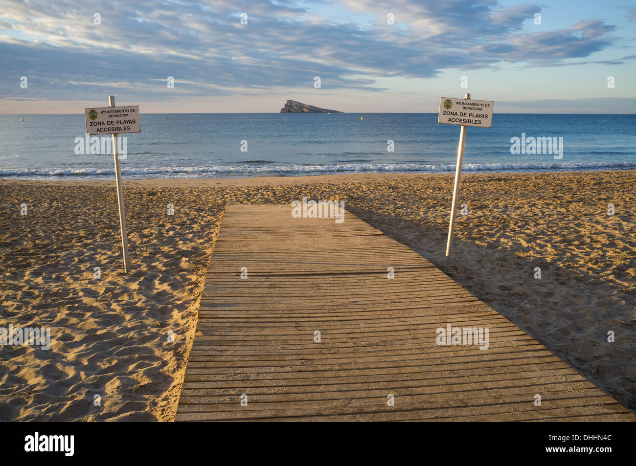 Handicap Access To The Beach In Benidorm Costa Blanca