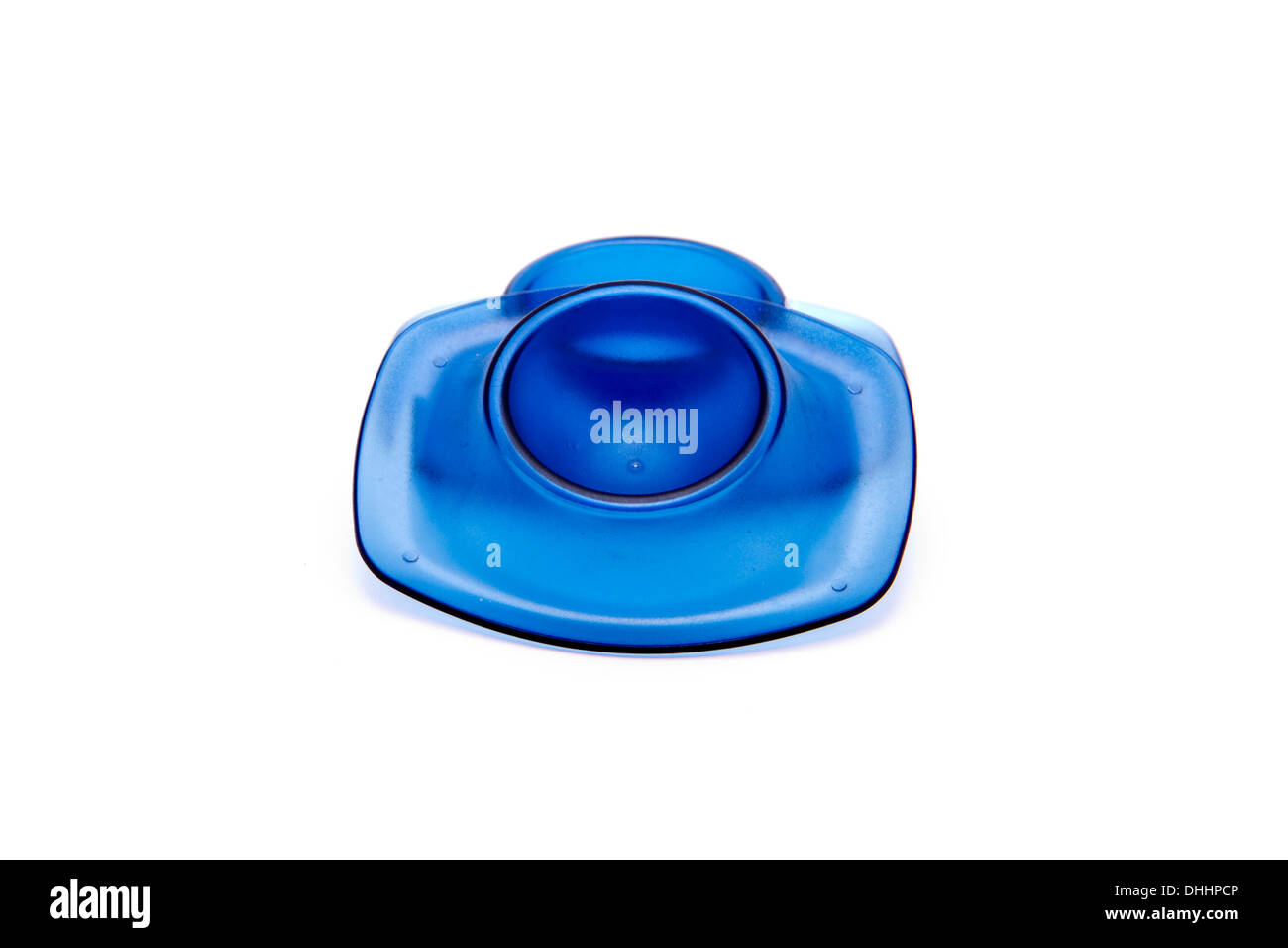 Blue Plastic Egg Cups Stock Photo Alamy