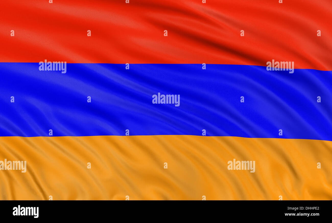 3D Armenian flag Stock Photo - Alamy