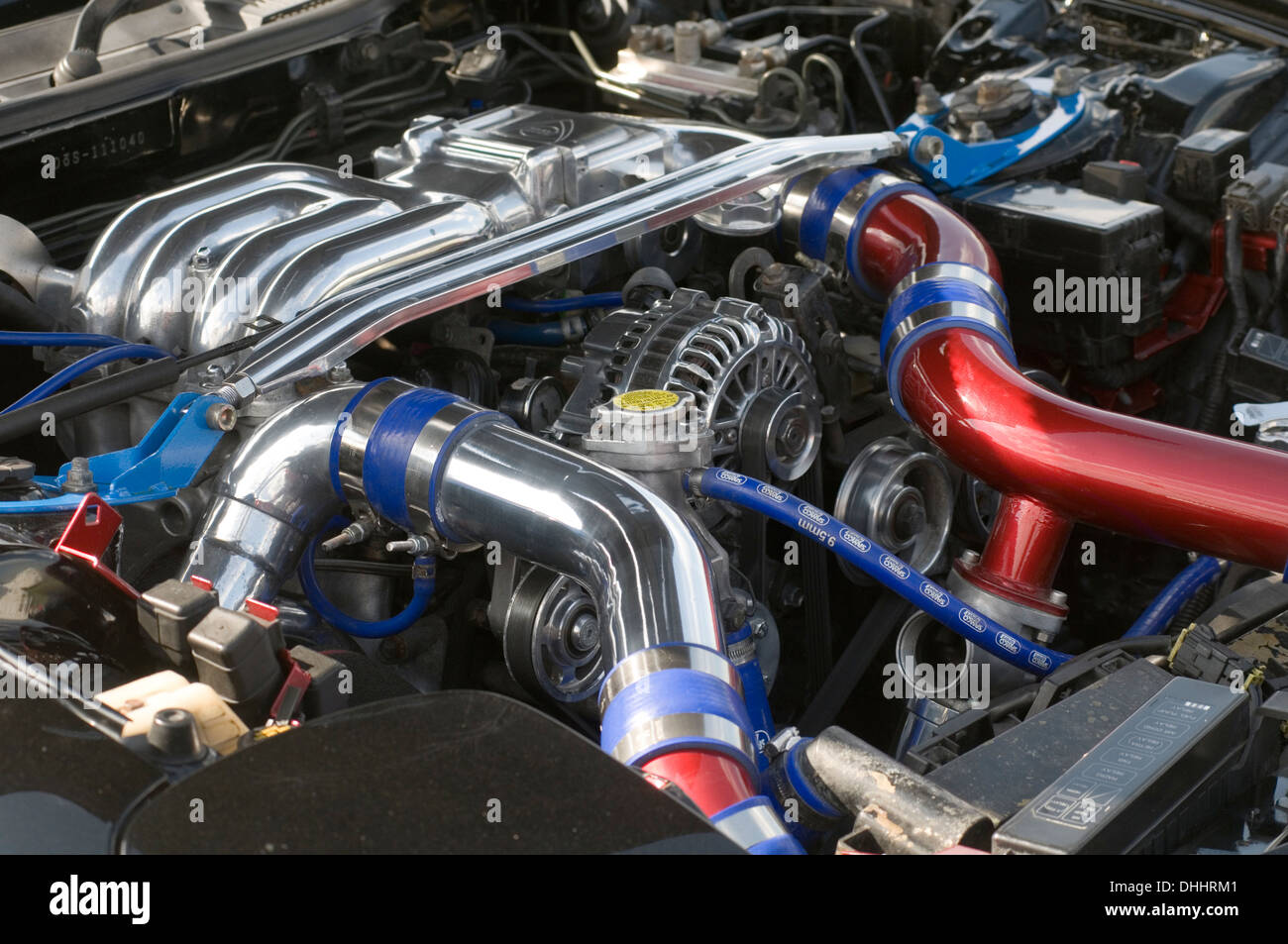 mazda RX8 rotary engine wankel engines car cars tuned up tunning Stock Photo