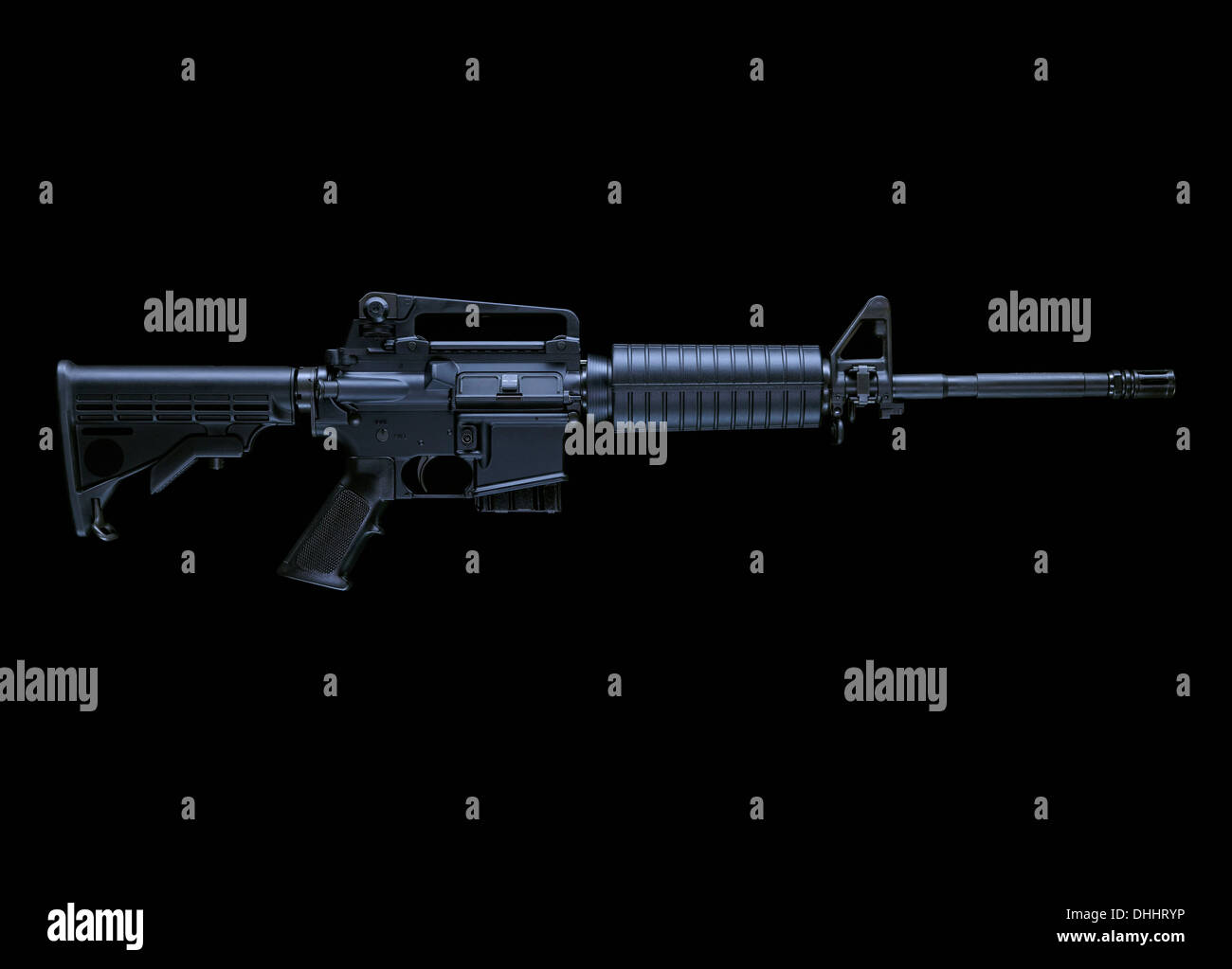 Military assault rifle Stock Photo