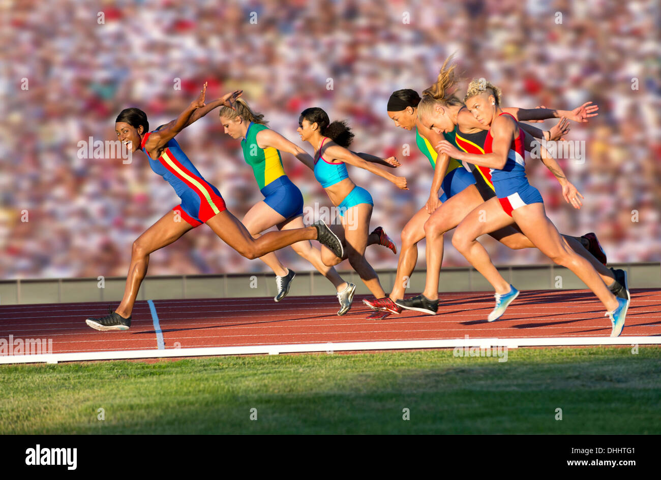 Track Runner Finish Line