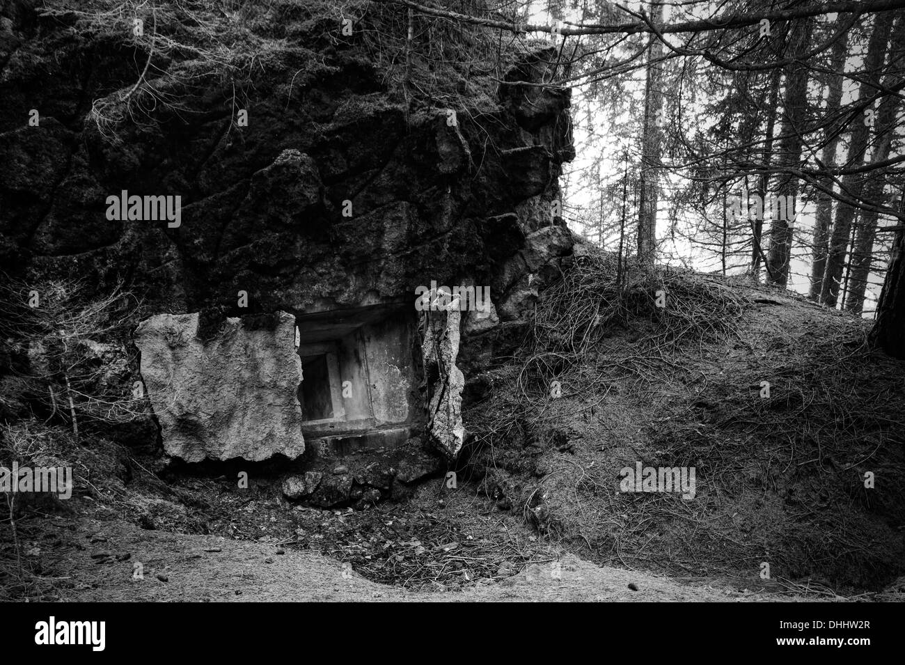 Italy. Second world war bunker Stock Photo