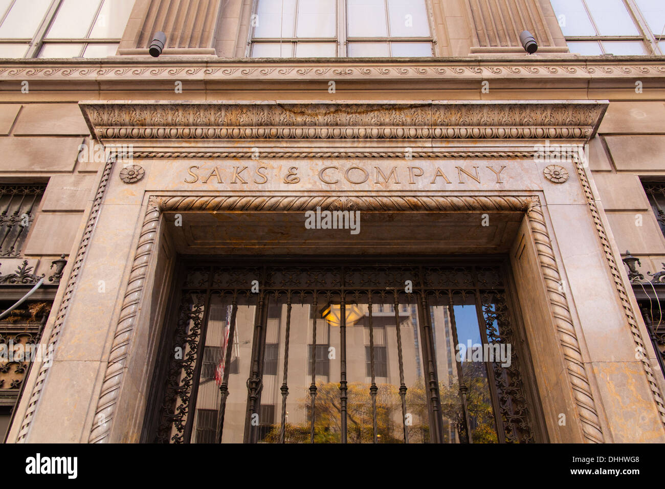 Entrance to Saks & Company department store, Fifth Avenue, Manhattan