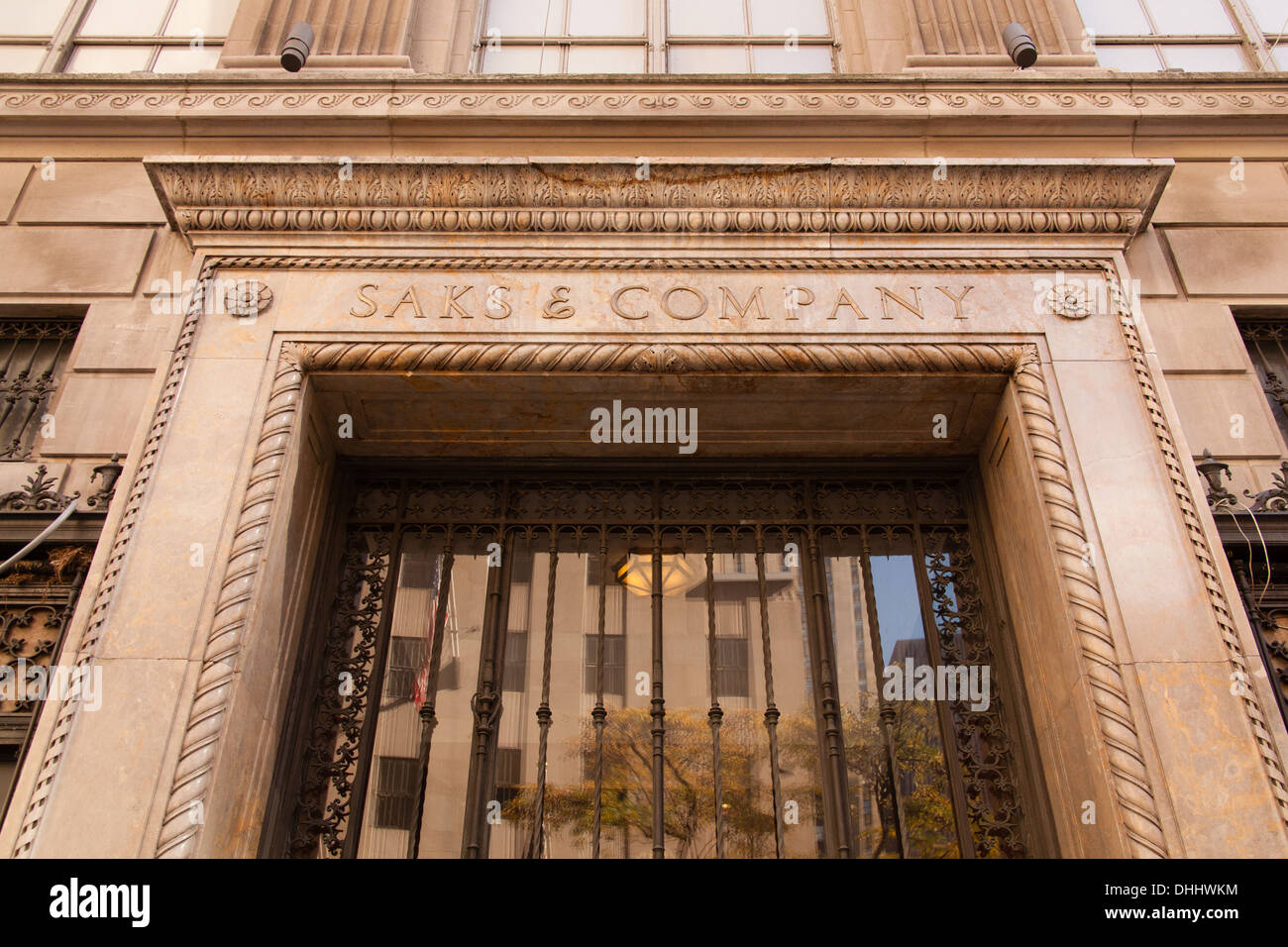 Entrance to Saks u0026 Company department store, Fifth Avenue, Manhattan, New  York City, United States of America Stock Photo - Alamy