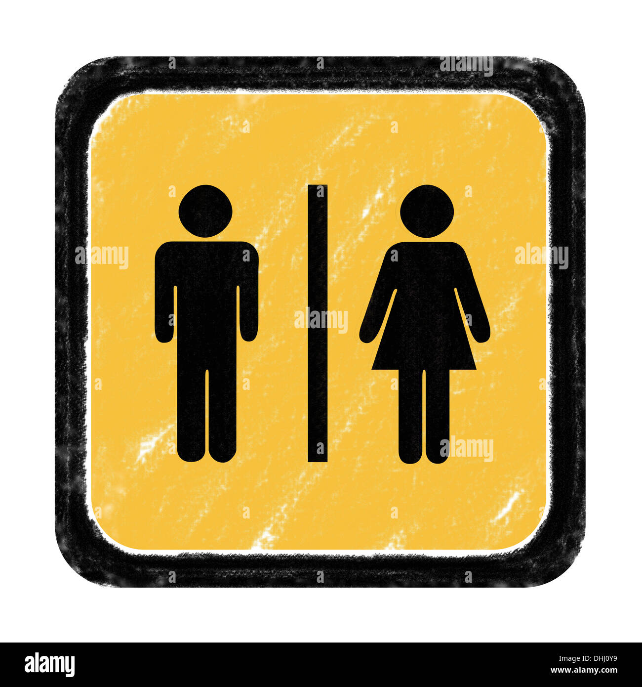 sign about public toilet for lady and gentlemen Stock Photo Alamy