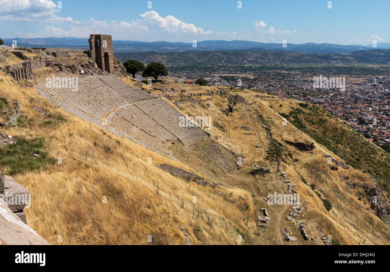 Amphitheatre at Pergamon, Turkey Stock Photo