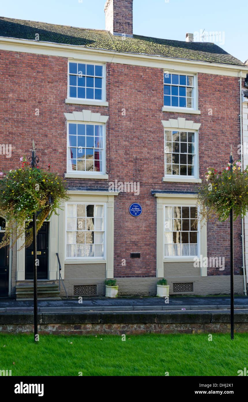 The birthplace of Dr William Penny Brookes in Much Wenlock, Shropshire