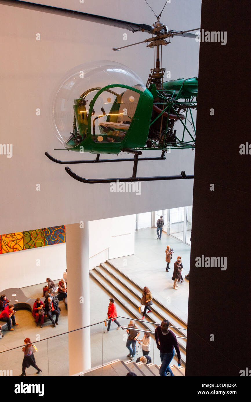 Bell47D1 Helicopter by Arthur Young. The Museum of Modern Art ( Moma ) Manhattan, New York City