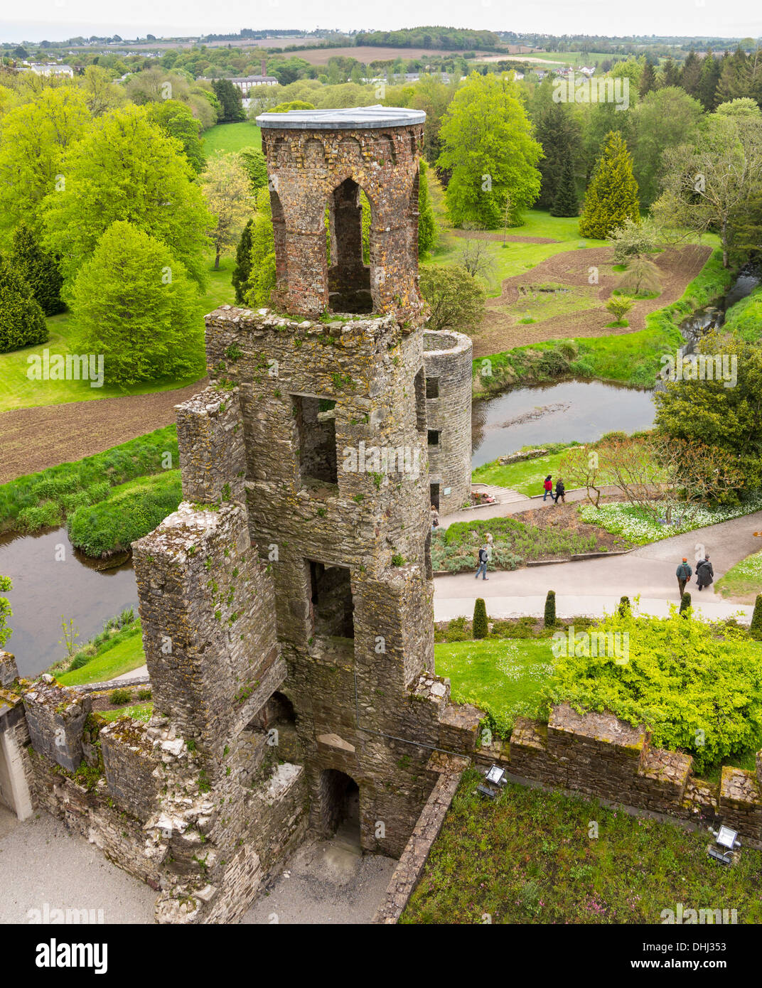 Blarney Castle or Caislean na Blarnan, Cork, Ireland or Eire Stock Photo