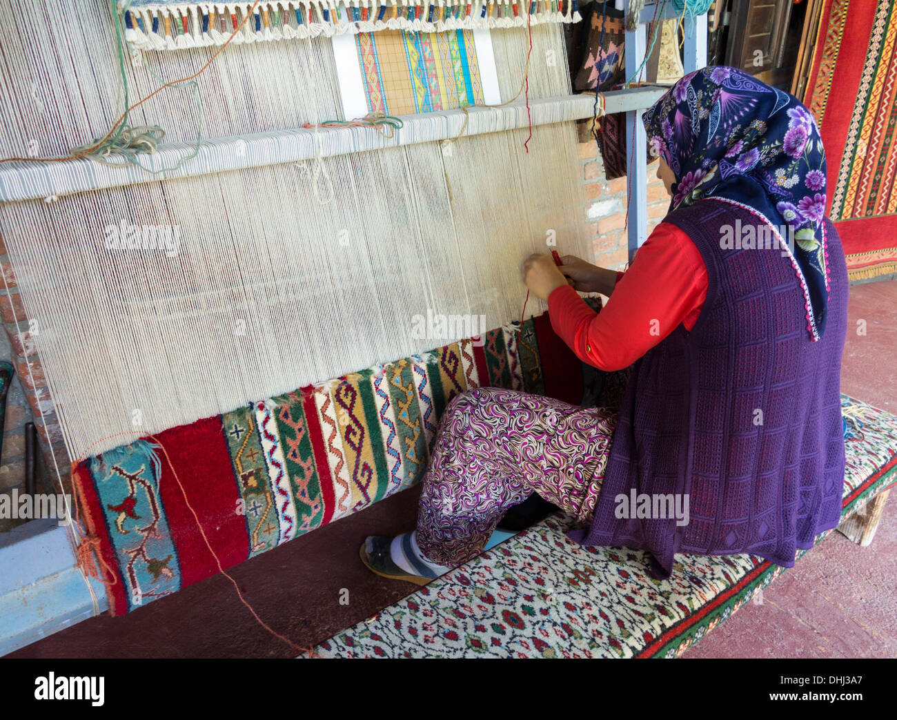 Rug weaving turkey hires stock photography and images Alamy