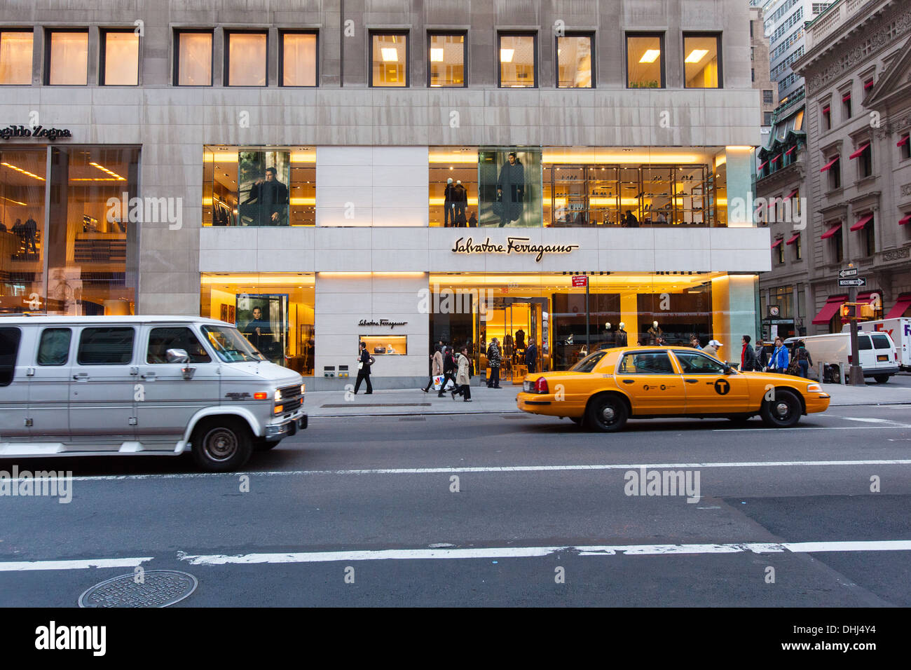 Salvatore Ferragamo store, Fifth Avenue , Manhattan,New York City, United  States of America Stock Photo - Alamy