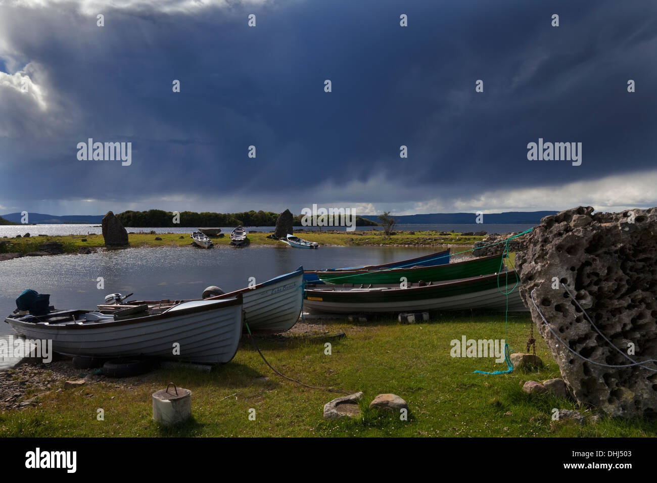 Inishmicatreer Island in Lough Corrib, County Galway/Mayo Border, Ireland Stock Photo Alamy