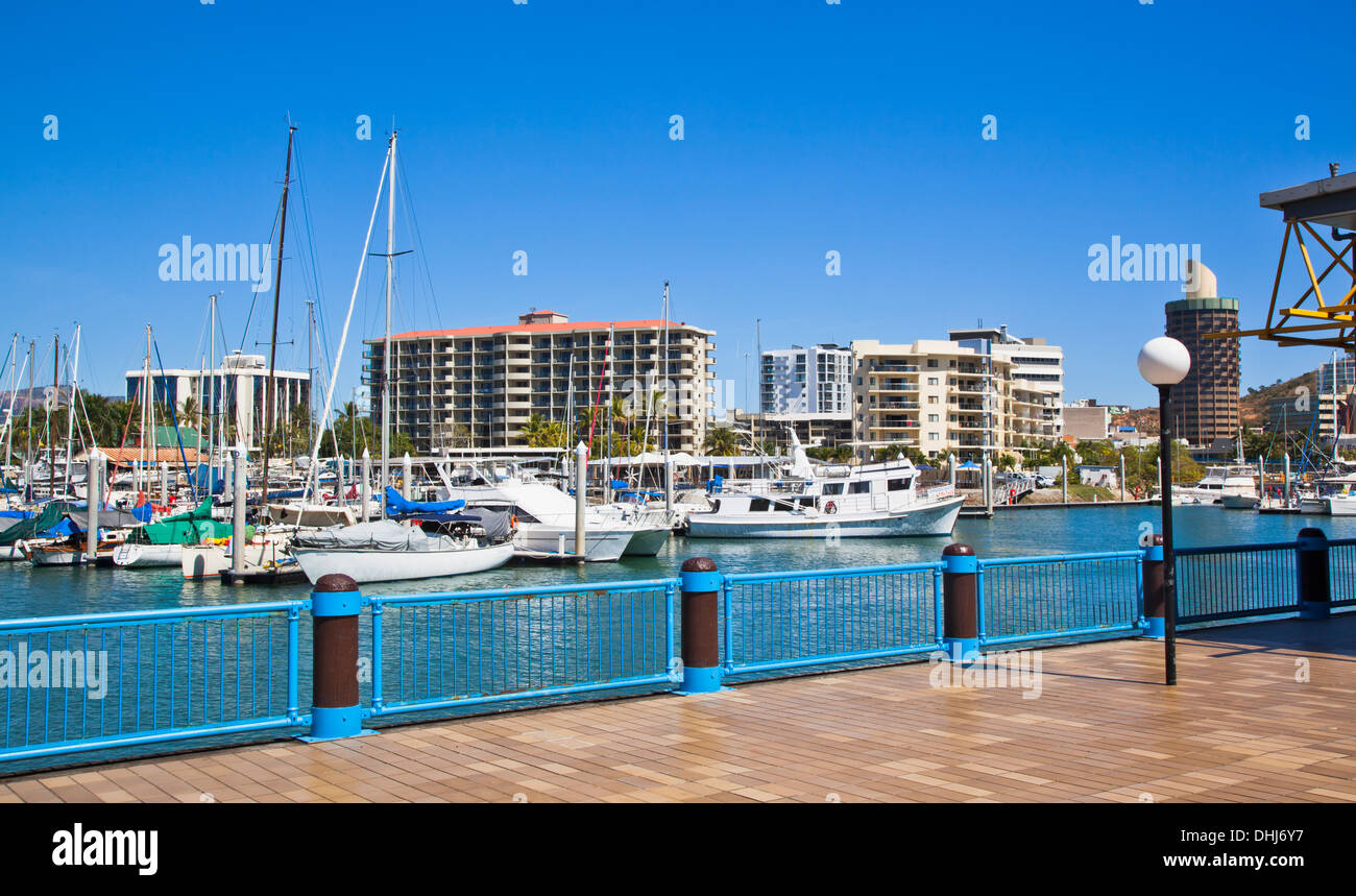 Australia, Queensland, Townsville, yacht marina at Ross Creek Stock Photo