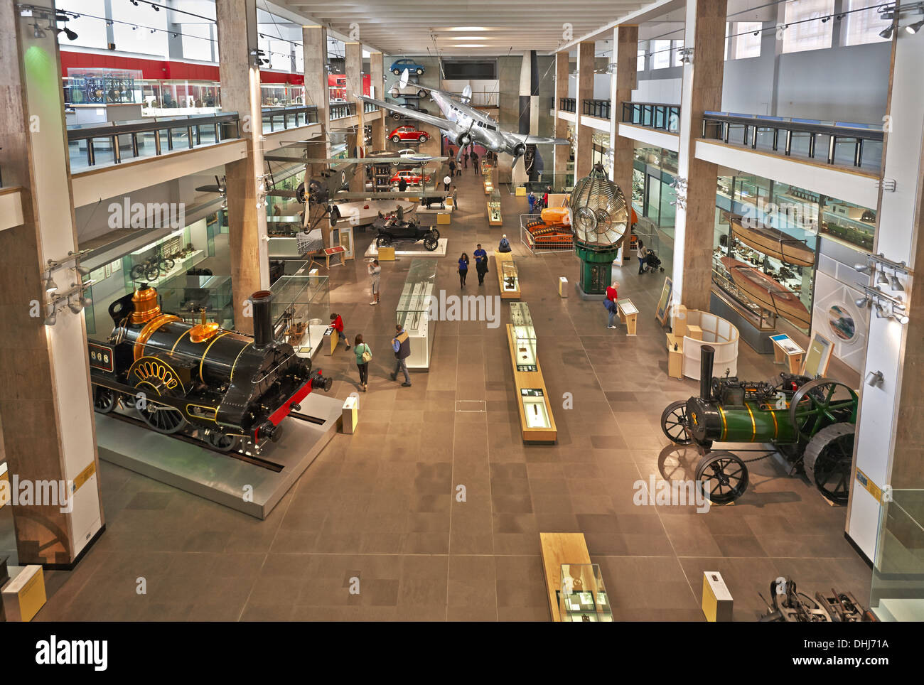The Science Museum is one of three major museums on Exhibition Road in South Kensington, London. Stock Photo