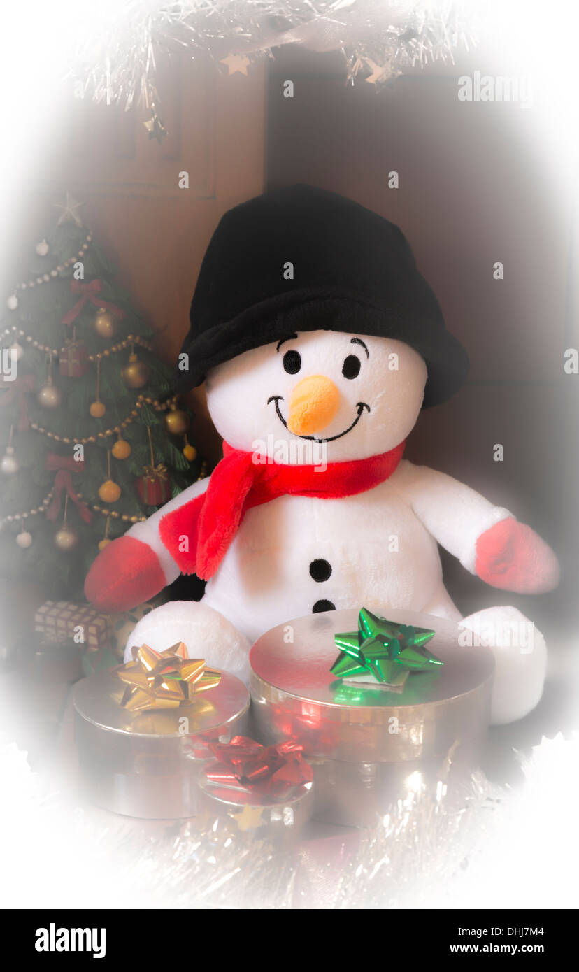 snowman cuddly toy