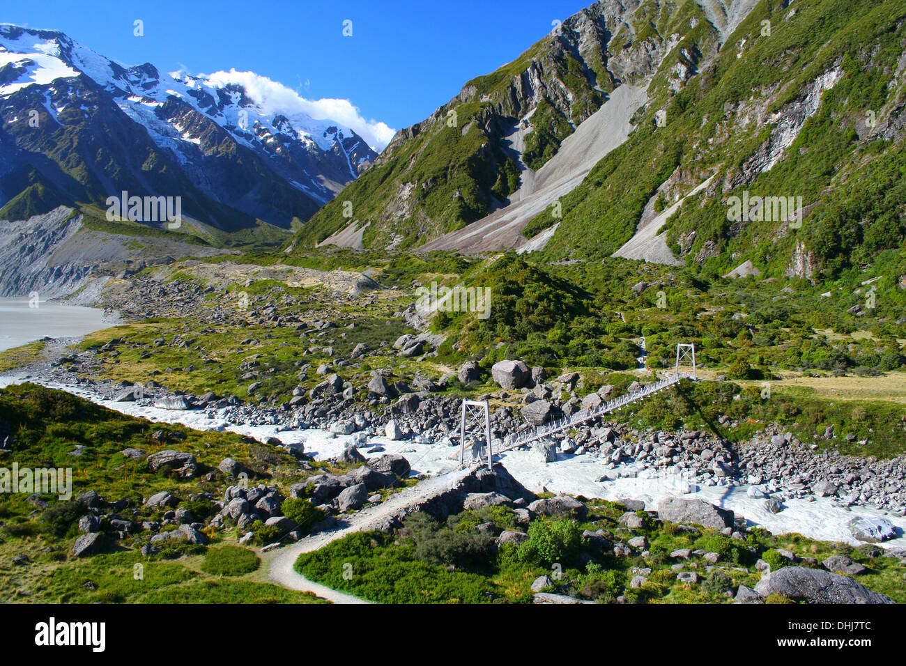 Mount Cook National Park in New Zealand Stock Photo