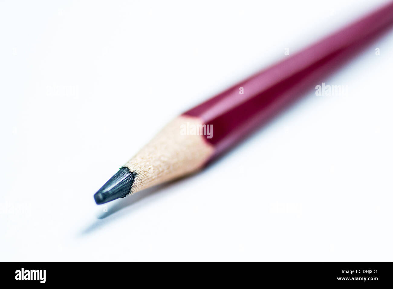 Pencil on white background Stock Photo - Alamy