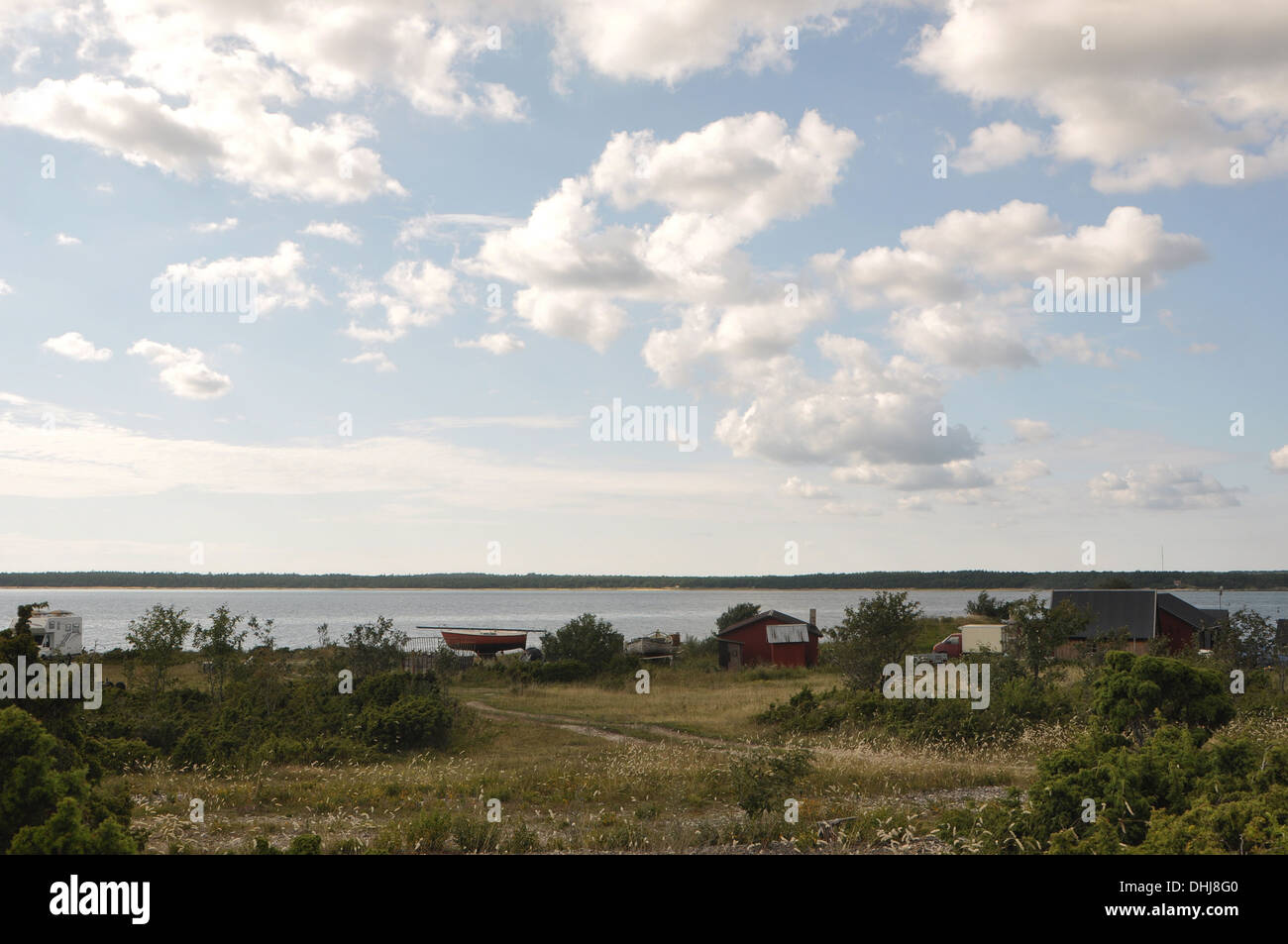 This is a place called Sysneudd located  at Gotland Sweden . This is a paradise on earth. Stock Photo