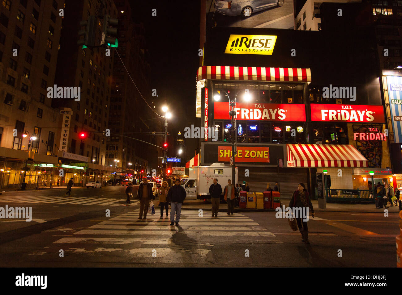 8th Avenue, New York City, United States of America. Stock Photo