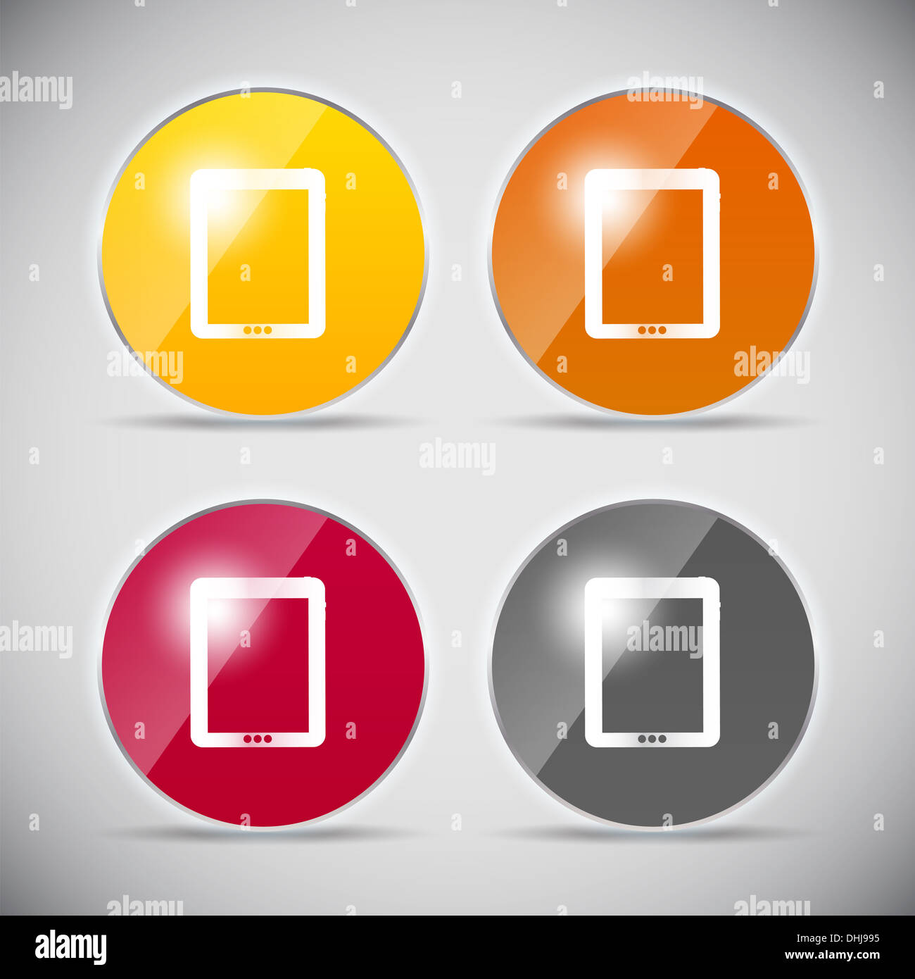 Shine glossy computer icon vector illustration Stock Photo - Alamy
