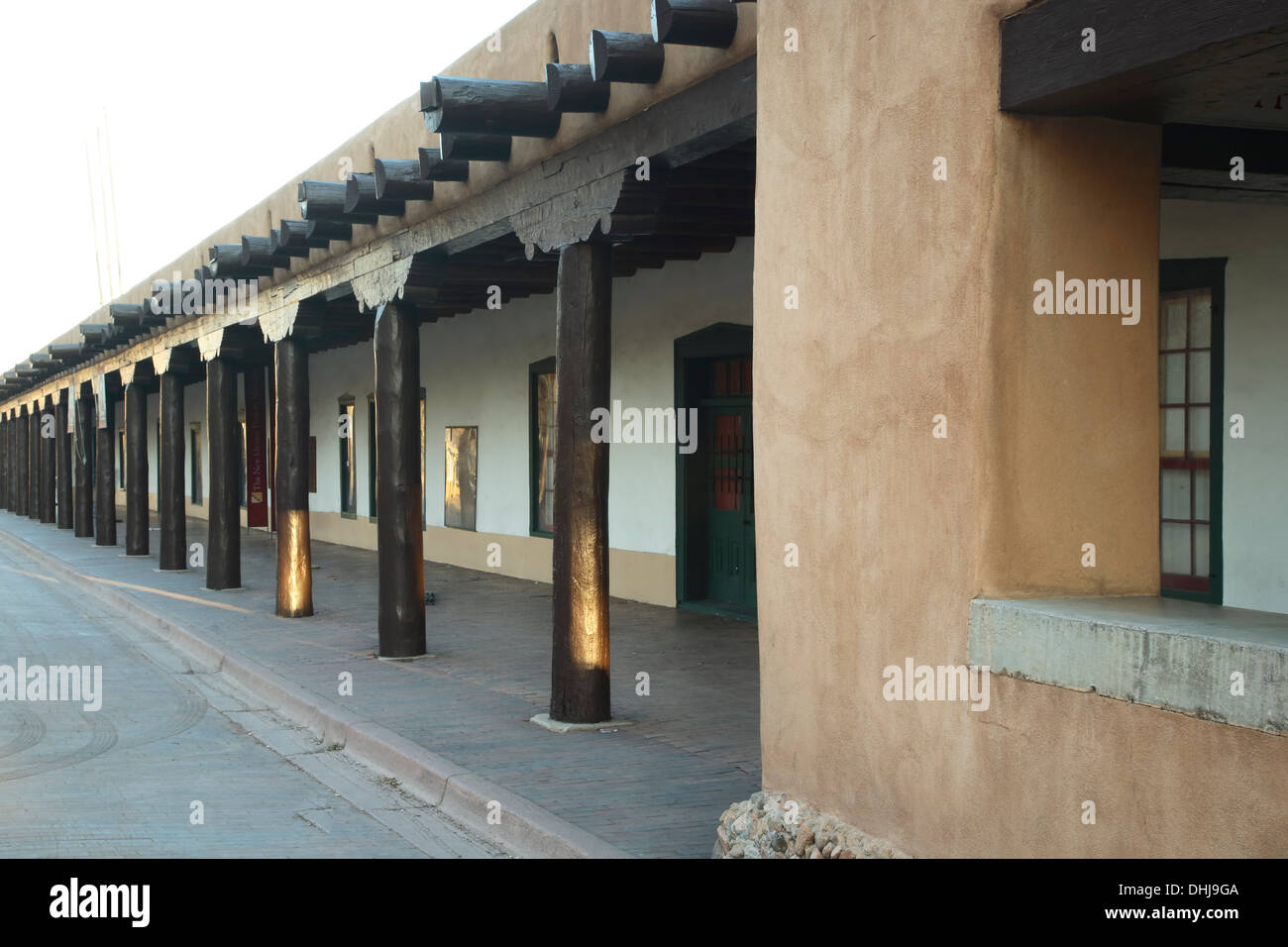 Palace of the Governors. Santa Fe, New Mexico USA Stock Photo