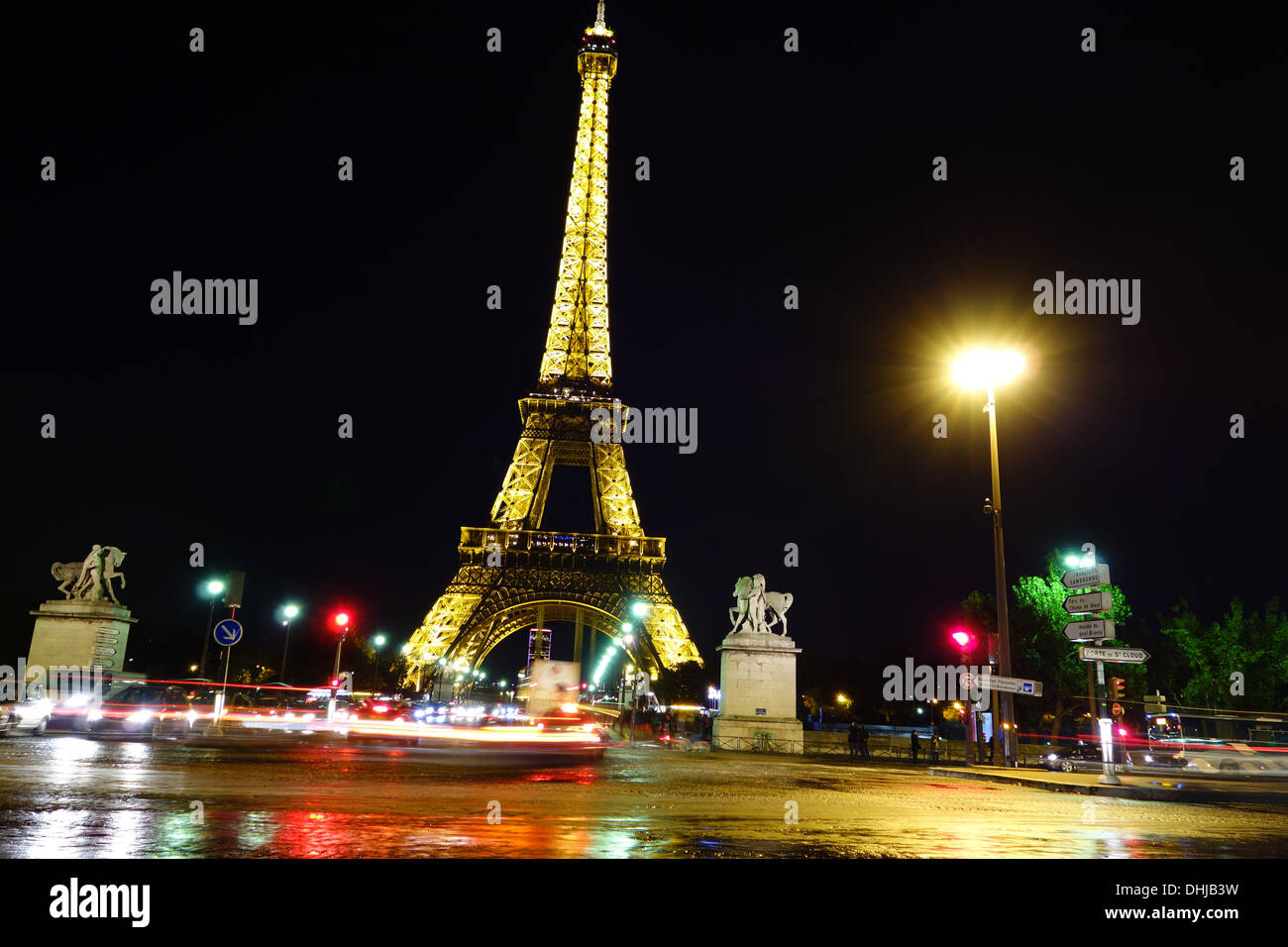 Paris by Night Stock Photo