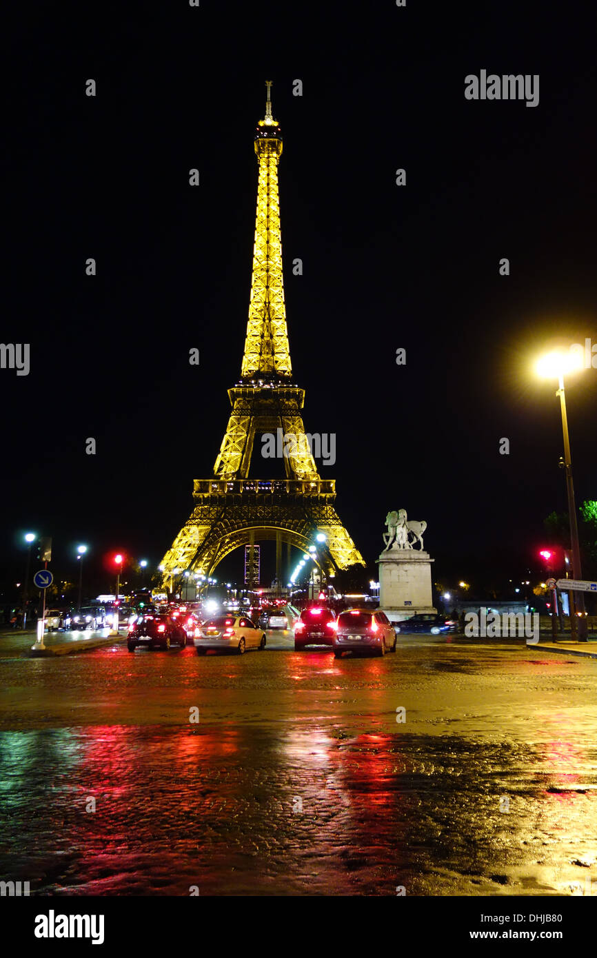 Paris by Night Stock Photo