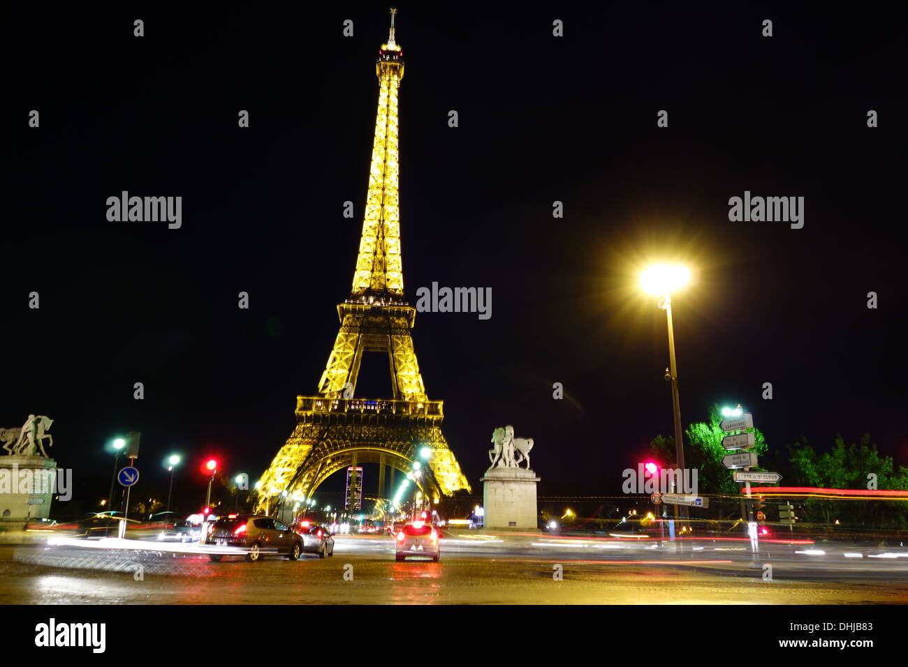 Paris by Night Stock Photo Alamy