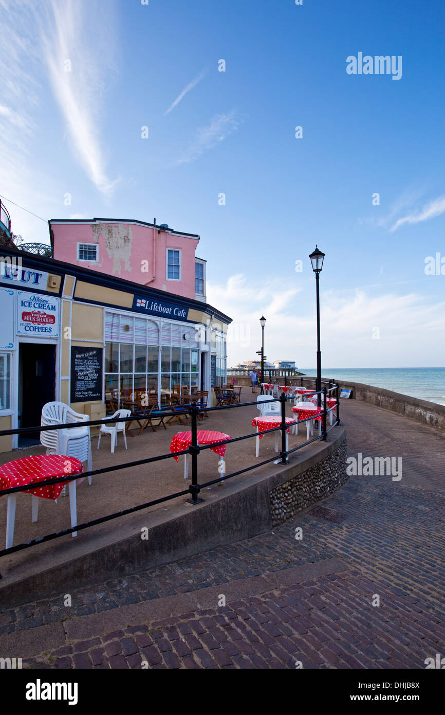 The Lifeboat Cafe in Cromer Norfolk UK Stock Photo
