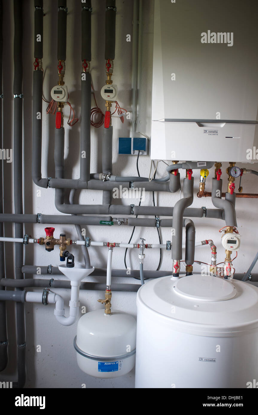 Domestic gas fired central heating hires stock photography and images