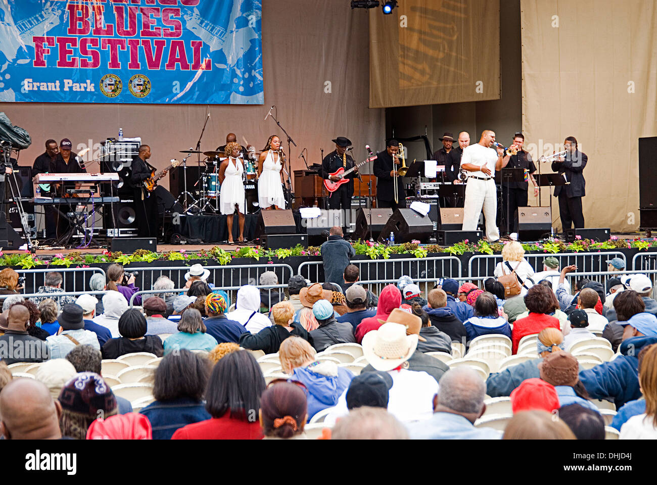 Chicago Blues Festival. Petrillo Stage in Grant Park Stock Photo - Alamy