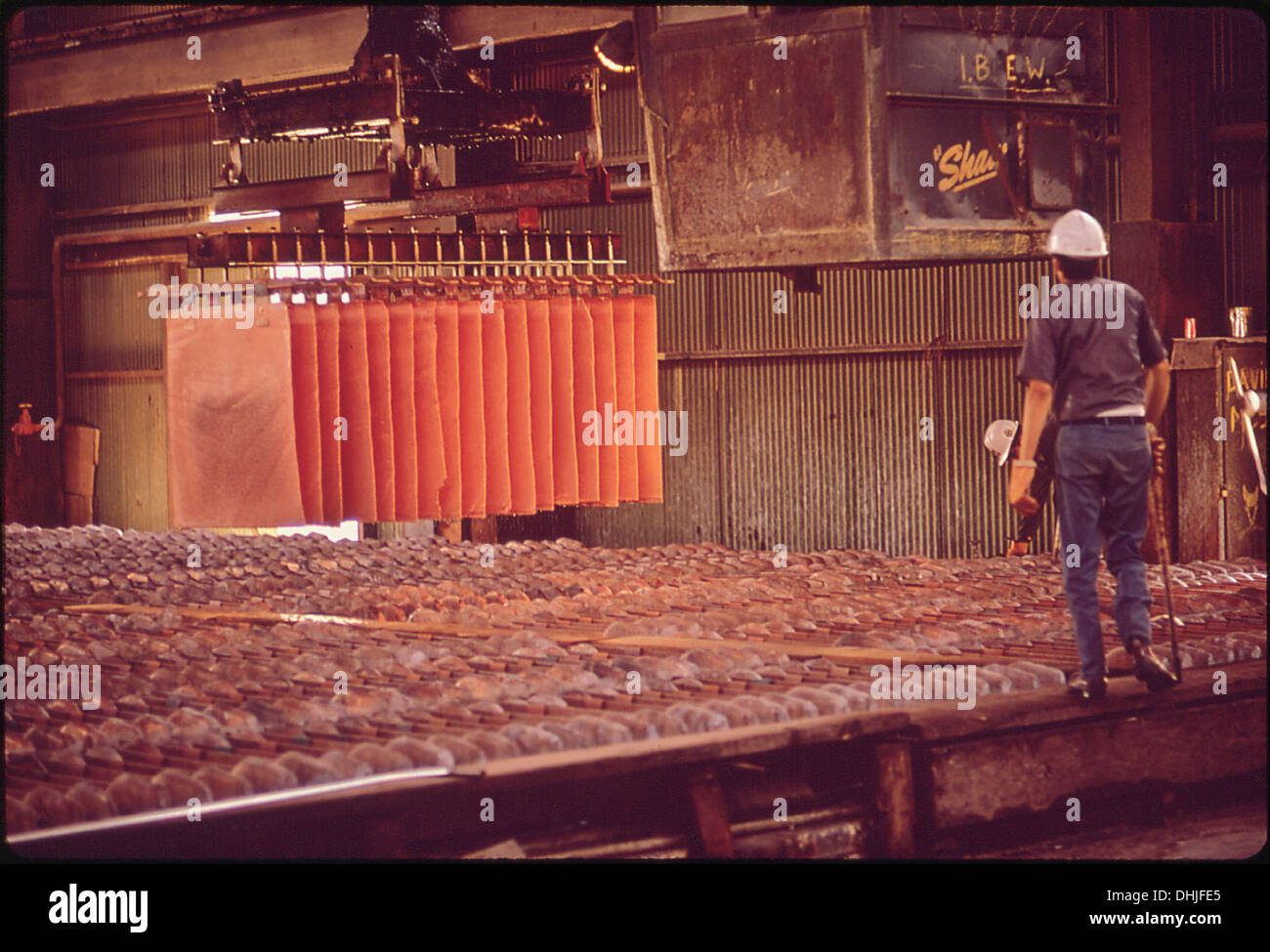 This image features the electrowinning refining plant of Inspiration ...