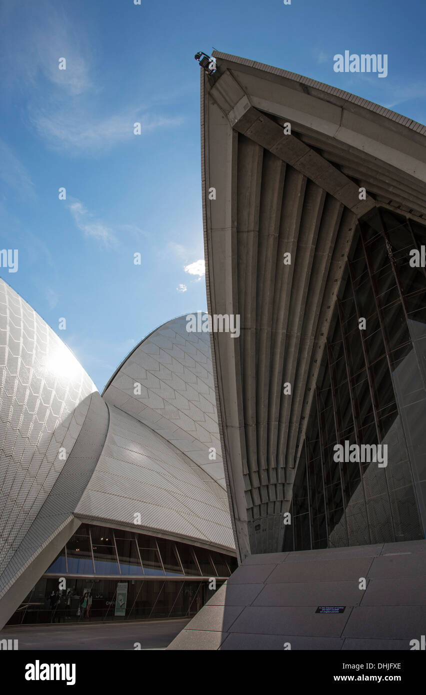 sydney opera house landmark detail in australia Stock Photo
