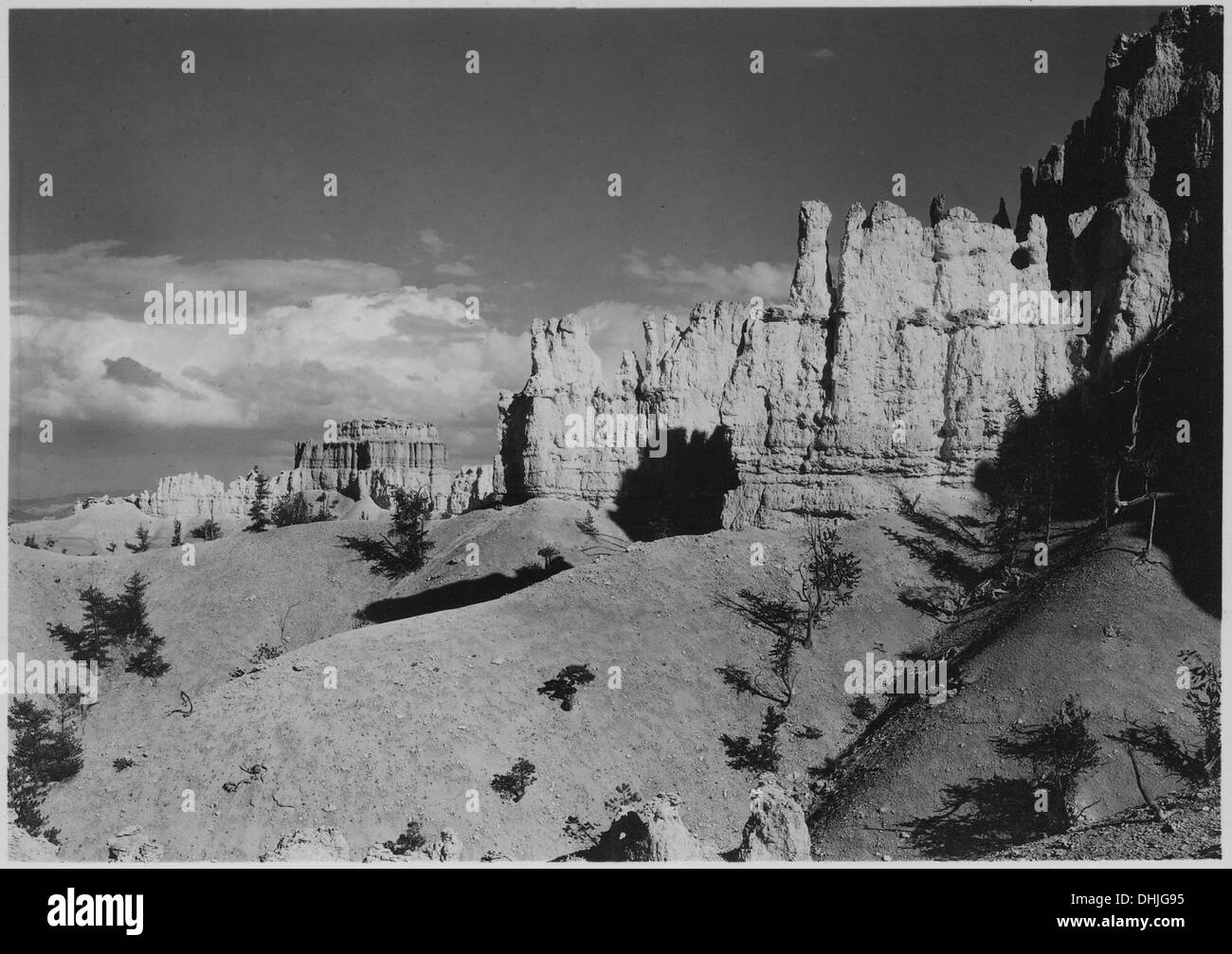 This image captures a scenic view from Cathedral Ridge looking east ...